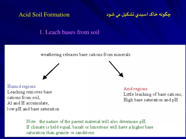 acid soil formation