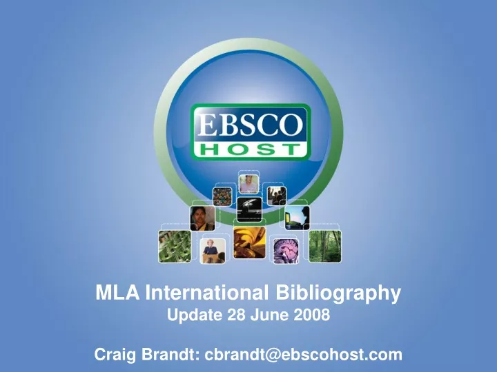 mla international bibliography update 28 june