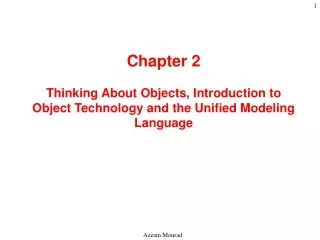 Thinking About Objects: Introduction to Object Technology and the Unified Modeling Language