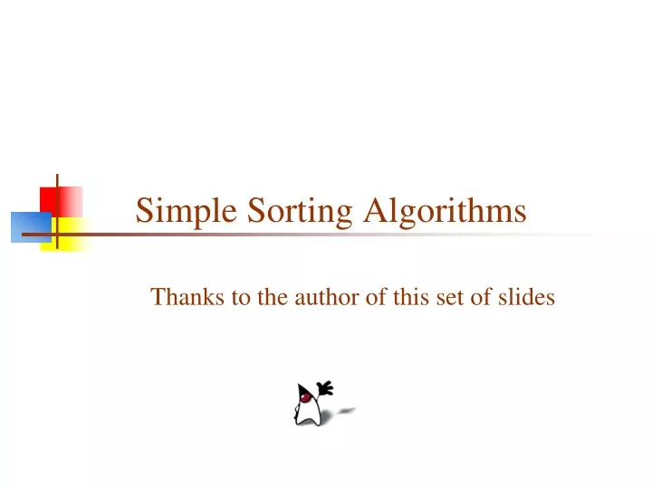 simple sorting algorithms