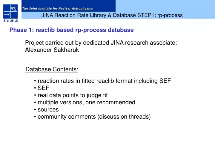 jina reaction rate library database step1