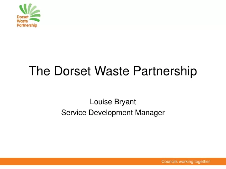 the dorset waste partnership