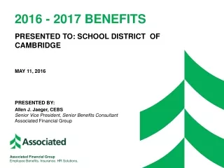 2016  -  2017 Benefits