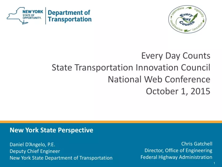 every day counts state transportation innovation