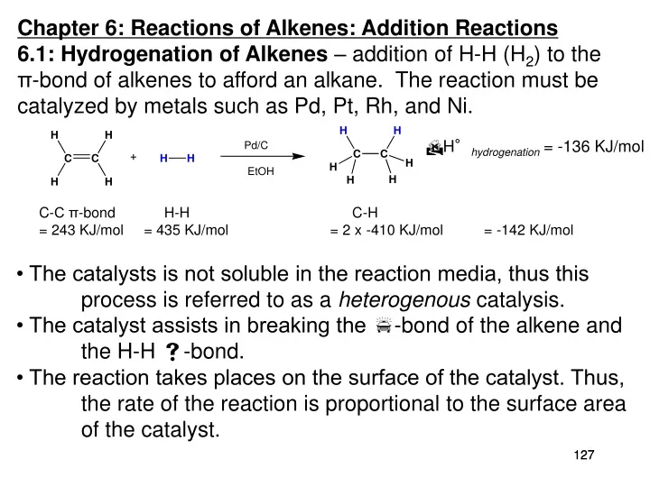 chapter 6 reactions of alkenes addition reactions