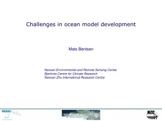 Challenges in ocean model development