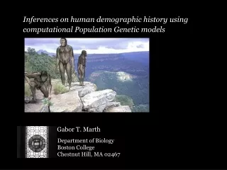 Inferences on human demographic history using computational Population Genetic models