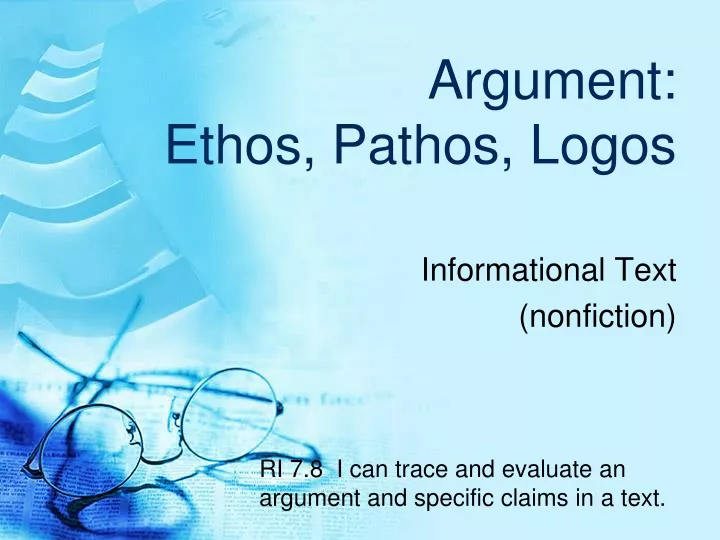 argument ethos pathos logos