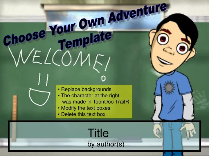 choose your own adventure template
