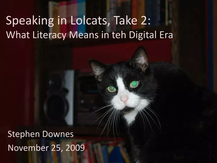 speaking in lolcats take 2 what literacy means in teh digital era