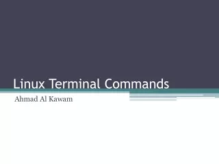 Linux Terminal Commands