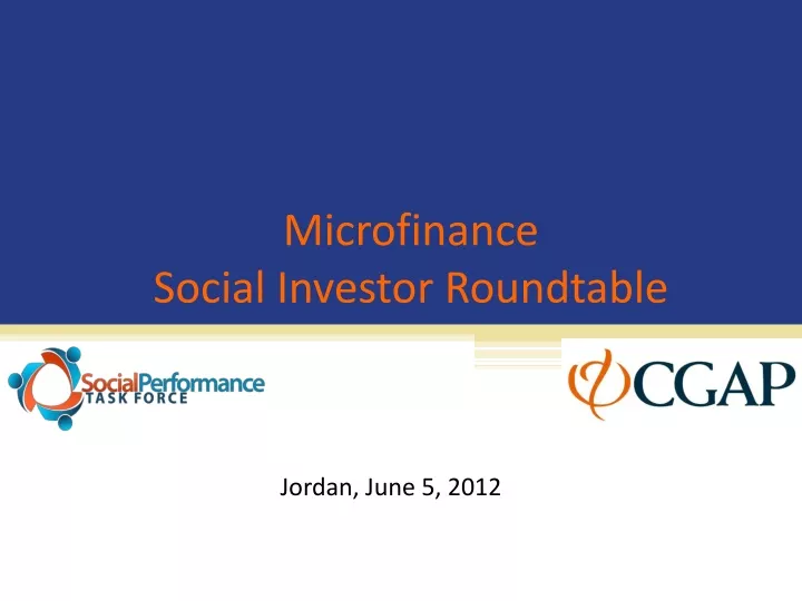 microfinance social investor roundtable