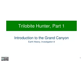 Trilobite Hunter, Part 1