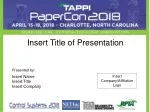 Insert Name Insert Title Insert Company - slide 1