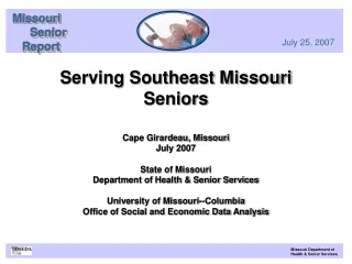 Missouri Senior    Report