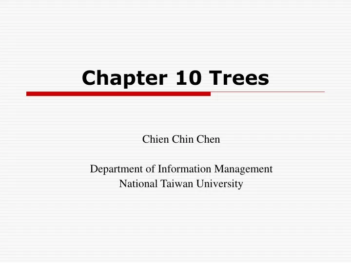 chapter 10 trees