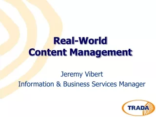Real-World  Content Management
