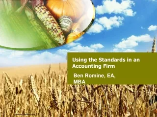Using the Standards in an Accounting Firm
