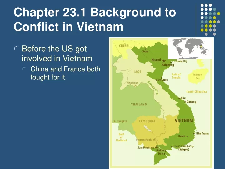 chapter 23 1 background to conflict in vietnam
