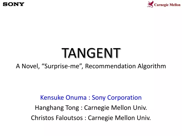 tangent a novel surprise me recommendation algorithm