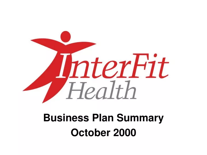 business plan summary october 2000