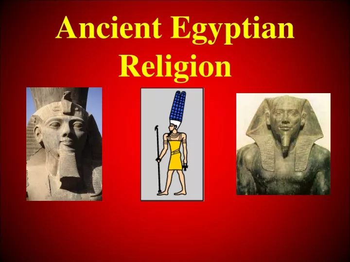 ancient egyptian religion