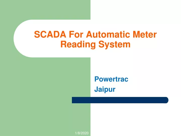 scada for automatic meter reading system