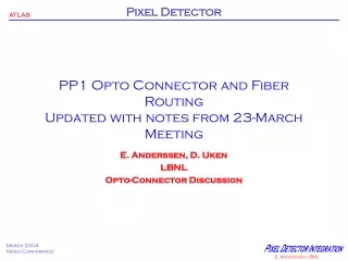 PP1 Opto Connector and Fiber Routing Updated with notes from 23-March Meeting