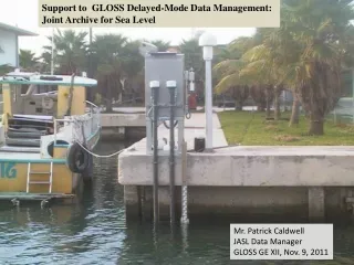 Support to   GLOSS Delayed-Mode  Data Management:  Joint  Archive for Sea Level