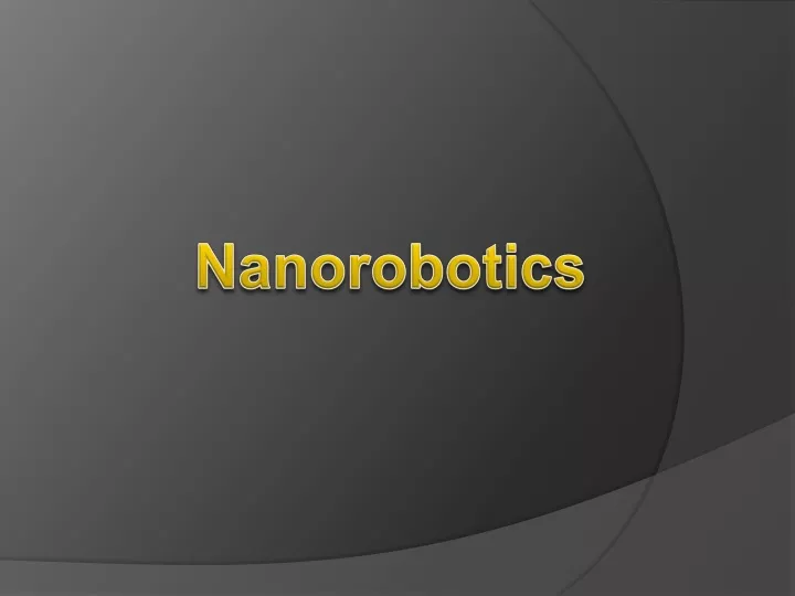 nanorobotics