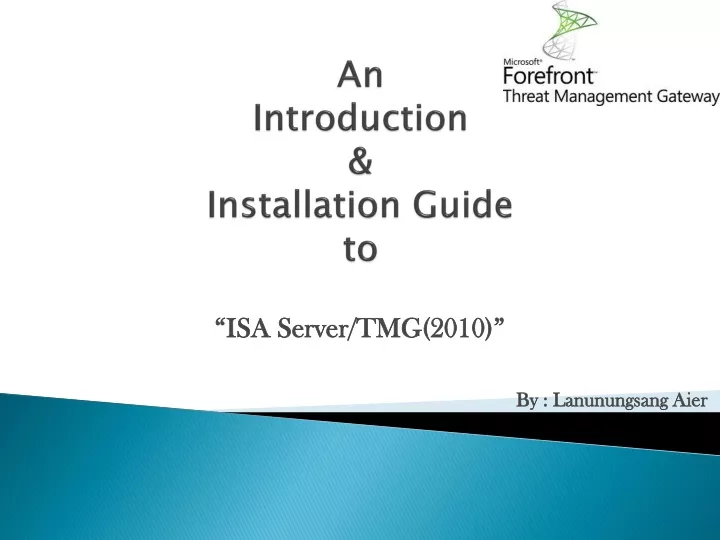 an introduction installation guide to
