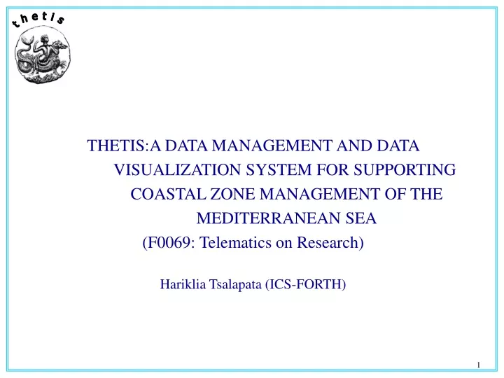 thetis a data management and data visualization