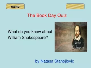 The Book Day Quiz