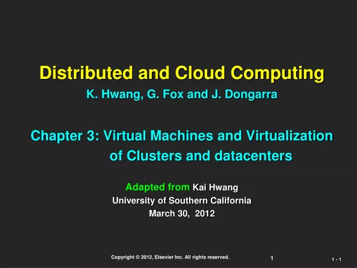 distributed and cloud computing k hwang