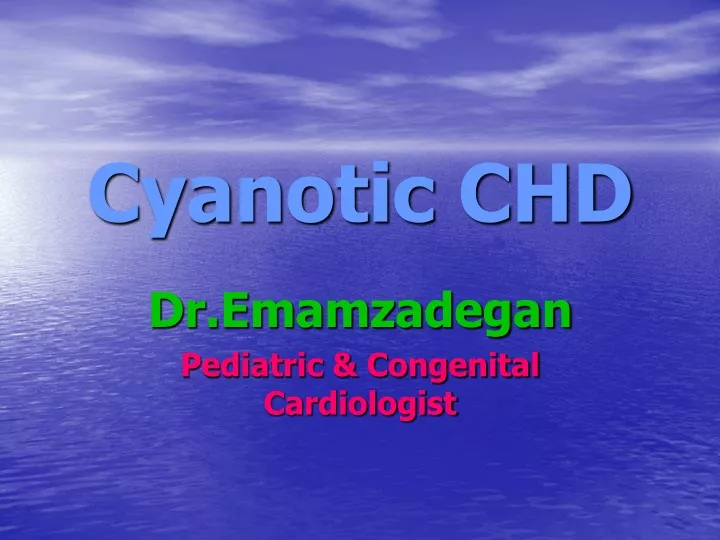 cyanotic chd