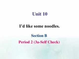 Section B Period 2 (3a-Self Check)