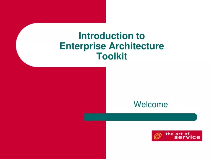 introduction to enterprise architecture toolkit