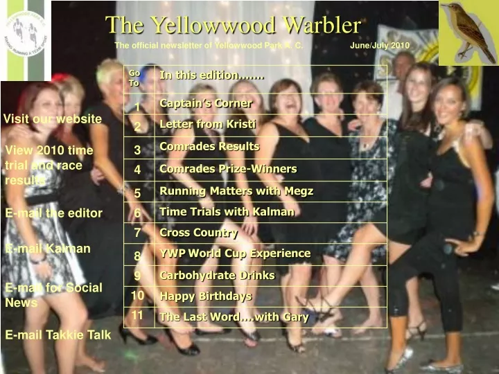 the yellowwood warbler