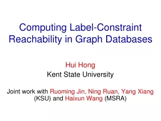 Computing Label-Constraint Reachability in Graph Databases