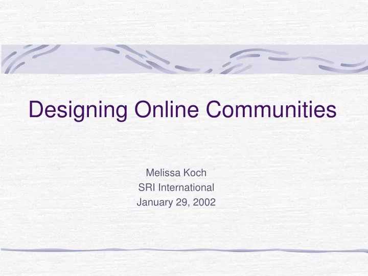 designing online communities