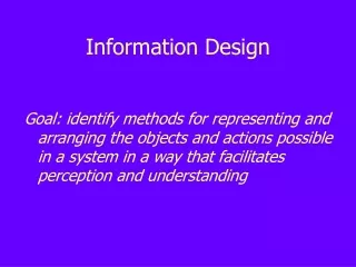 Information Design