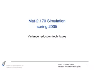 Mat-2.170 Simulation spring 2005