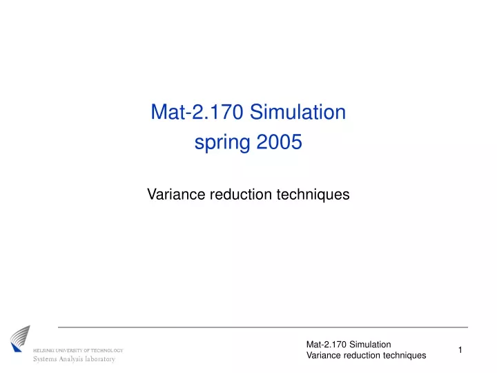 mat 2 170 simulation spring 2005
