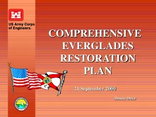 COMPREHENSIVE EVERGLADES RESTORATION PLAN 21 September 2000