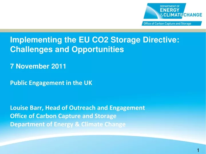 implementing the eu co2 storage directive