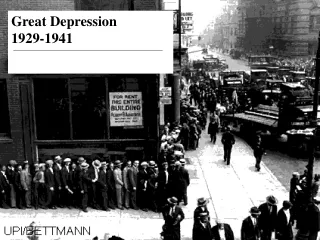 Great Depression      1929-1941