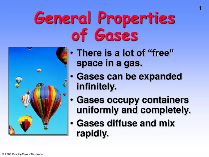 general properties of gases