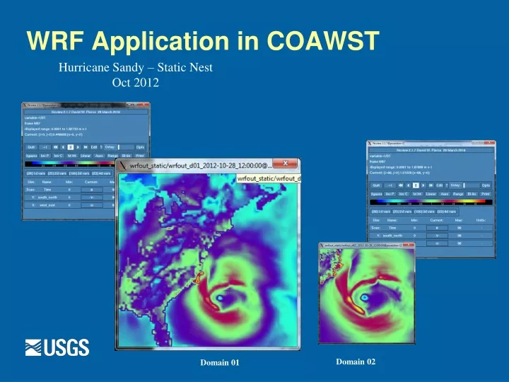 wrf application in coawst