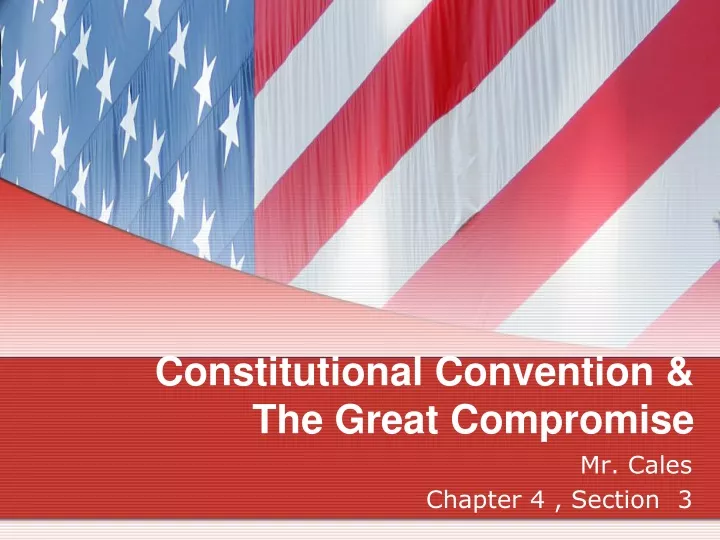 constitutional convention the great compromise