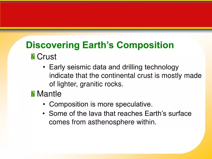 discovering earth s composition